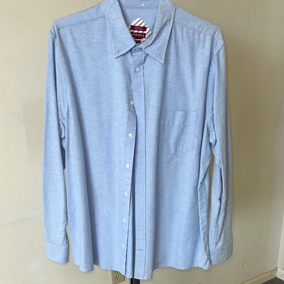 Merona Men's Light Blue Dress Shirt XL - Picture 1 of 5